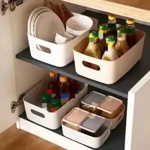Petite Boîte de Rangement Plastique sans Couvercle
