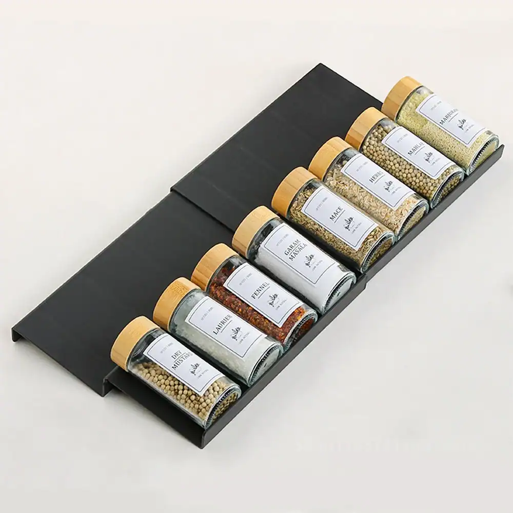 Rangement Épices Tiroirs — Support Modulable pour Tiroir Cuisine (Lot de 4) – Image 9