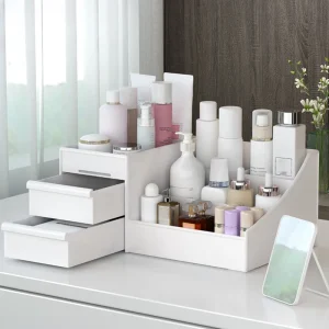 Boîte de Rangement Maquillage à Compartiments