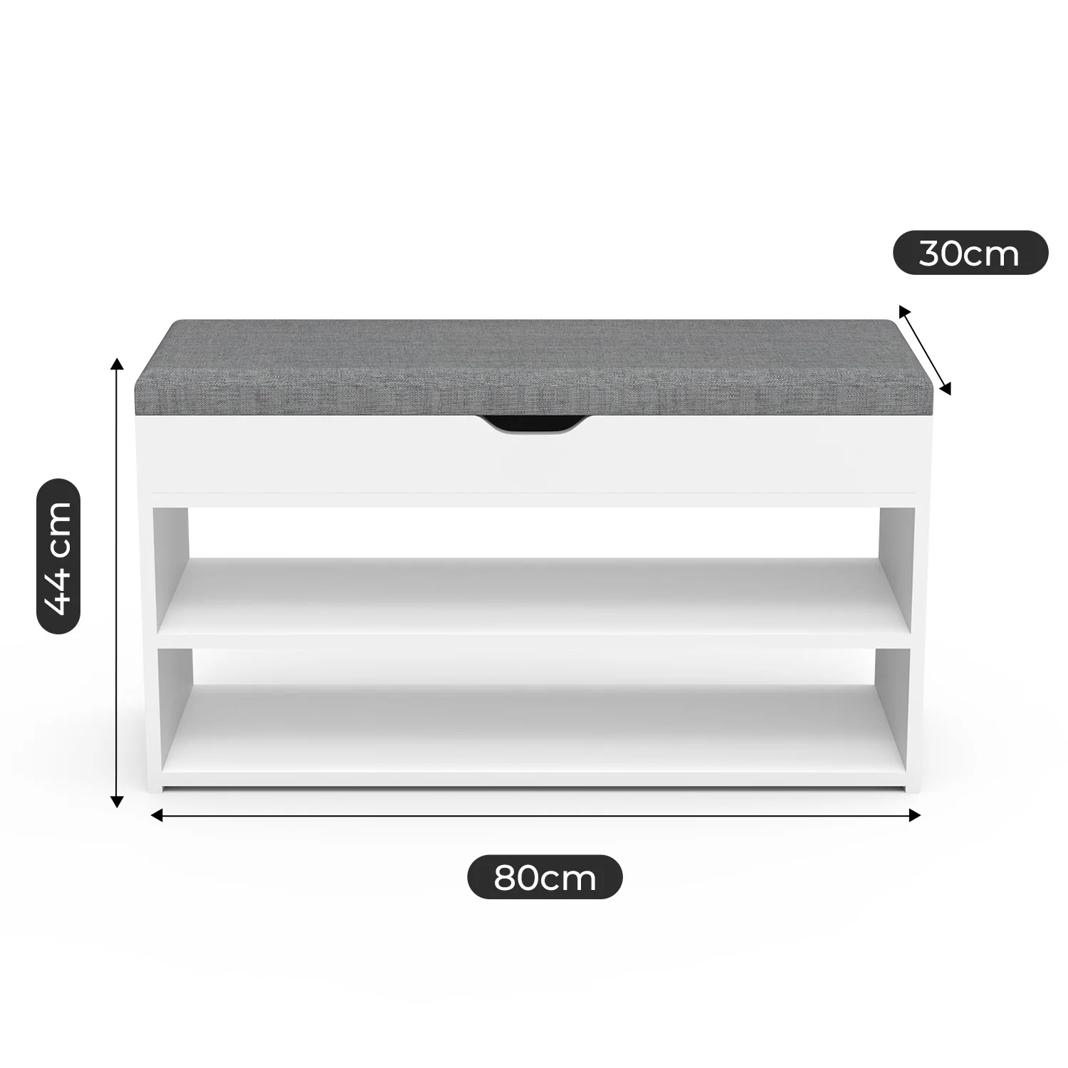 Banc de Rangement Chaussures avec Siège – Image 2