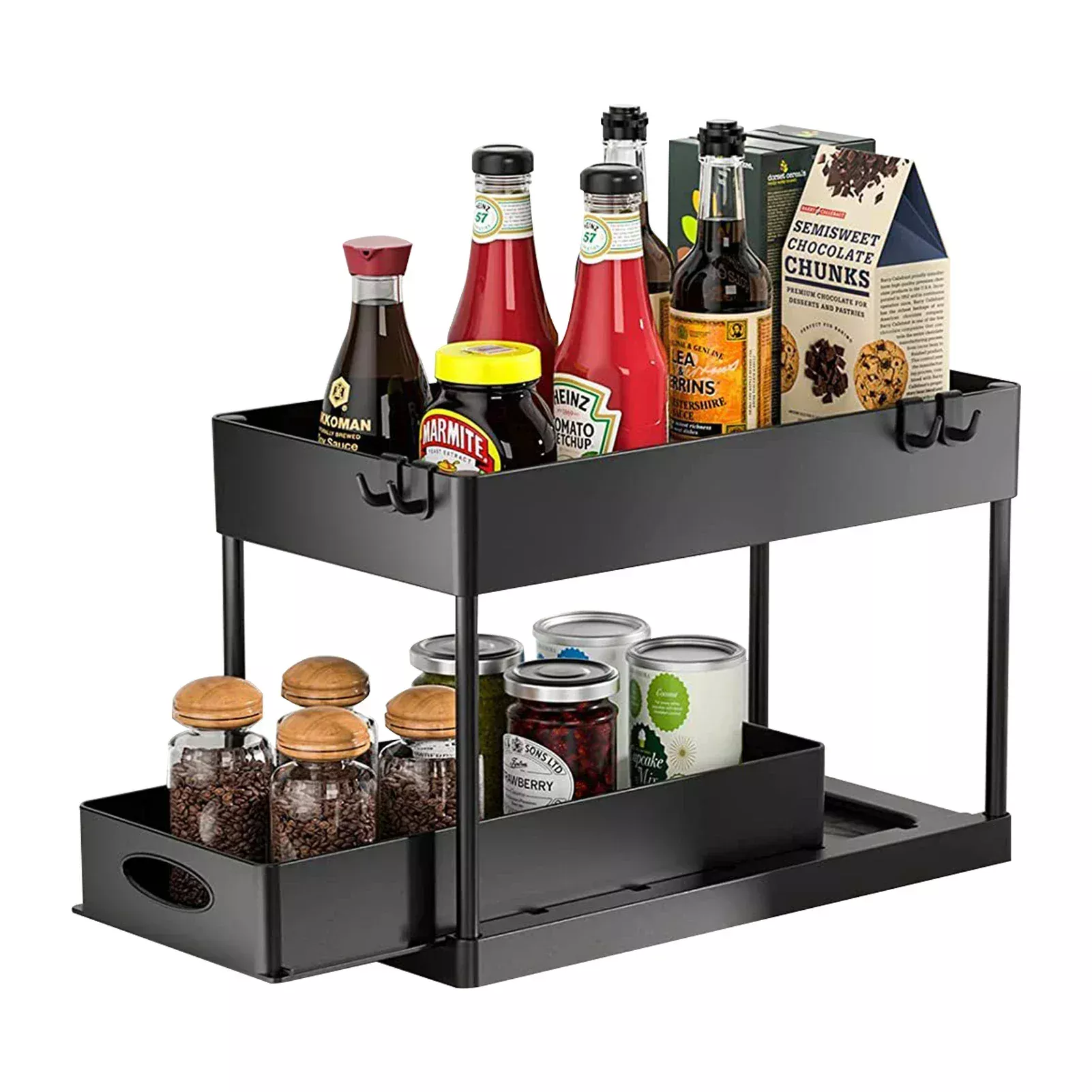 Rangement Sous Lavabo Salle de Bain — Organisateur 2 Niveaux Compact 37 × 22 cm – Image 5