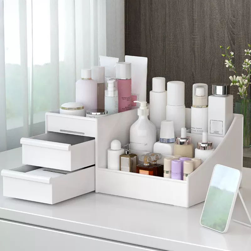 Boîte de Rangement Maquillage à Compartiments