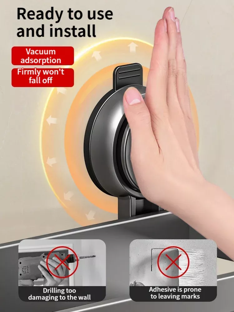 Petit Meuble de Rangement Salle de Bain à Ventouse – Image 4