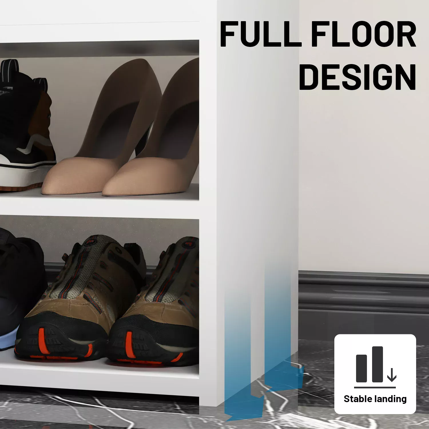 Banc de Rangement Chaussures avec Siège – Image 4